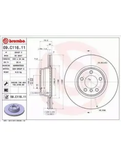 09.C116.11 Disco de freno Brembo