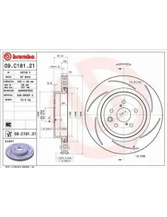 09.C181.21 Disco de freno Brembo