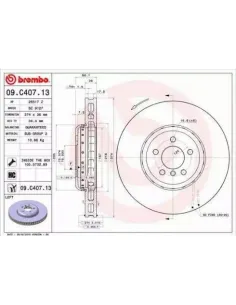 09C40713 Disco de freno Brembo