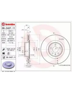 09.C427.11 Disco de freno Brembo