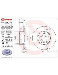 09.C649.11 Disco de freno Brembo