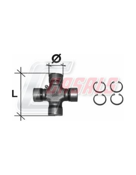 CRUCETA 27.00X81.70mm