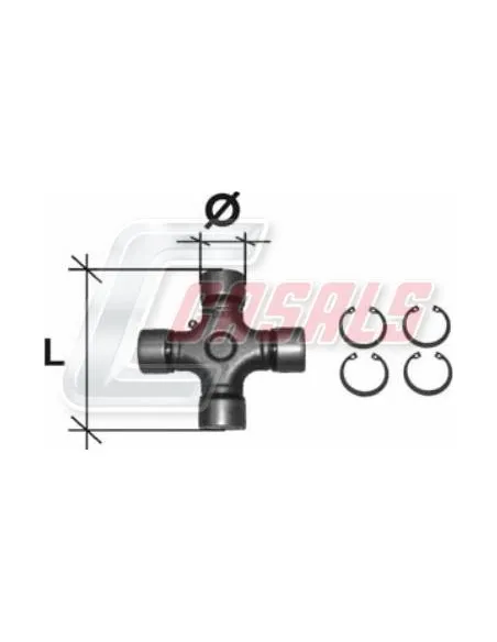 CRUCETA 30.20X106X28mm