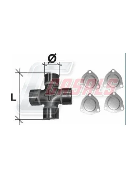 CRUCETA 57.00X152.70mm