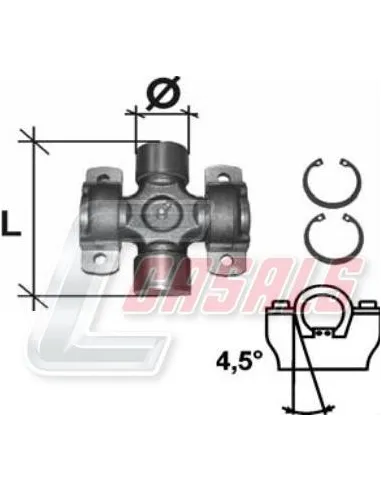 CRUCETA 57.50X164.00mm