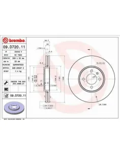 09.D720.11 Disco de freno Brembo