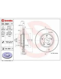 09.D881.11 Disco de freno Brembo
