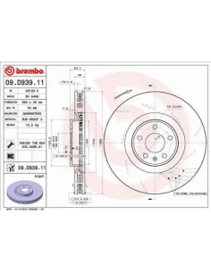 09.D939.11 Disco de freno Brembo