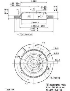 09.R102.11 Disco de freno Brembo