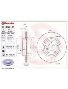 09.R122.11 Disco de freno Brembo