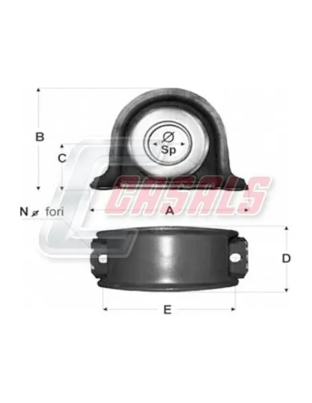 Soporte de transmisión IVECO CASALS ST10