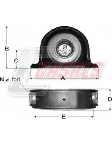 SOPORTE TRANSMISION 45X19X70.5X199.5