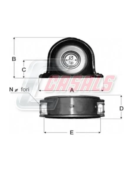 Soporte de transmisión IVECO CASALS ST14
