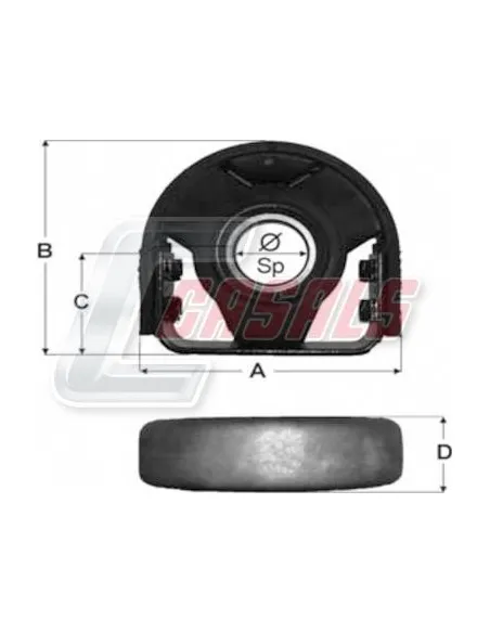 SOPORTE TRANSMISION 45X21X82.5