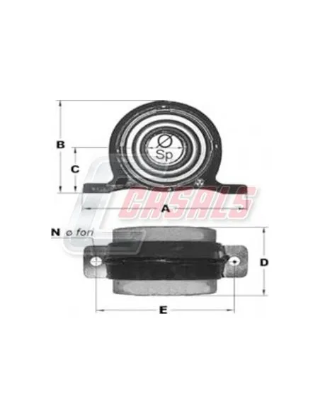 SOPORTE TRANSMISION 50mm