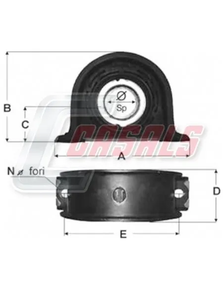 Soporte de transmisión RENAULT CASALS ST21