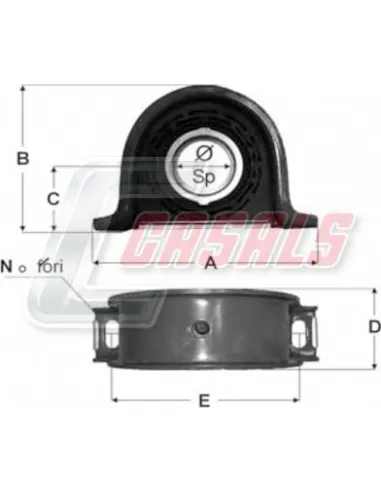 SOPORTE TRANSMISION 55X18X71X168