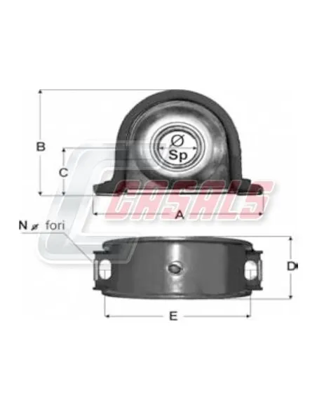 Soporte de transmisión IVECO CASALS ST26