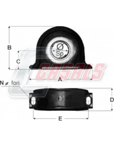 SOPORTE TRANSMISION 55X17X73X200