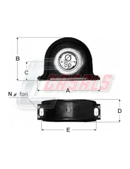 Soporte de transmisión SCANIA CASALS ST27