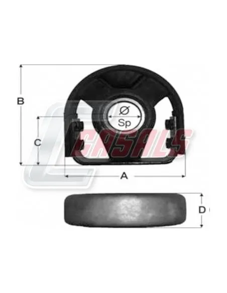 SOPORTE TRANSMISION 55X21X88.5