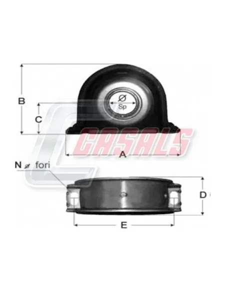 SOPORTE TRANSMISION 55X18X67.5X193.5