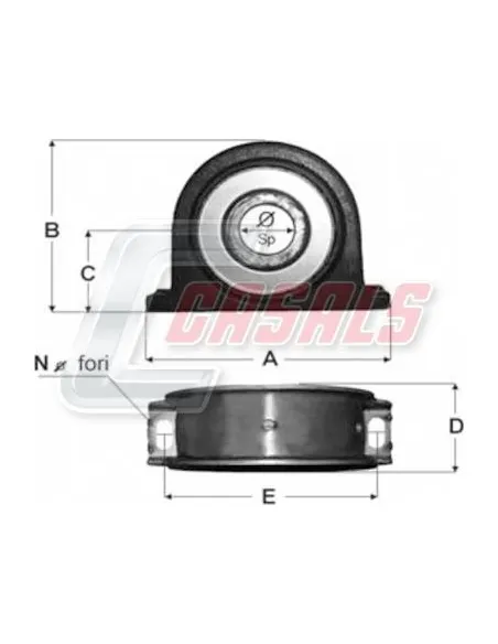 Soporte de transmisión IVECO CASALS ST37