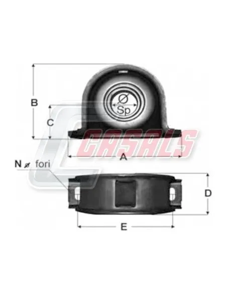 Soporte de transmisión IVECO CASALS ST39