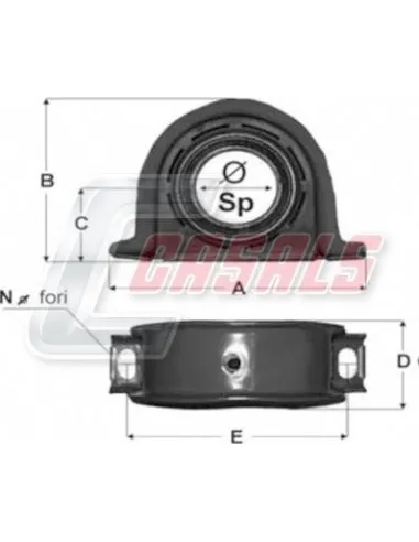 SOPORTE TRANSMISION 65X18X74X198