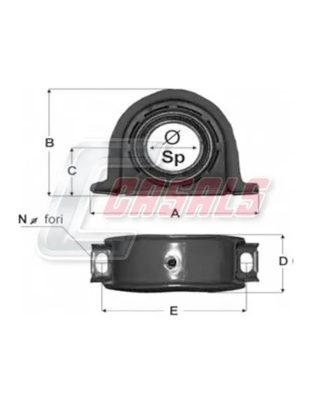 SOPORTE TRANSMISION 65X18X74X198