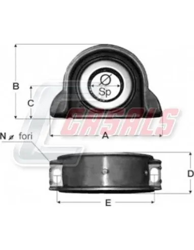 SOPORTE TRANSMISION 65X18X72X200