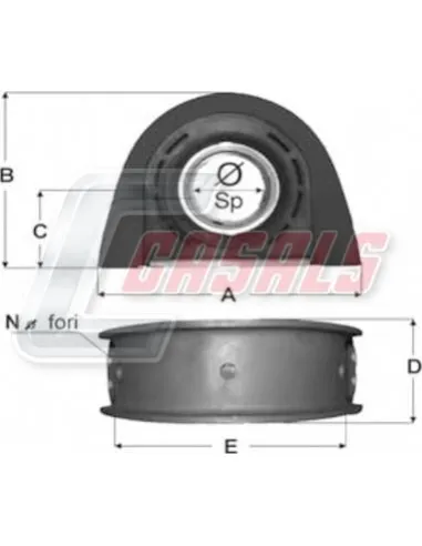 SOPORTE TRANSMISION 70X22X86X220