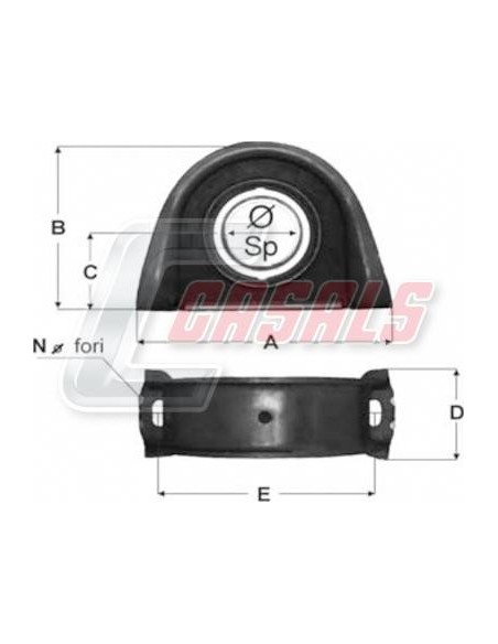SOPORTE TRANSMISION 70X20X88X220