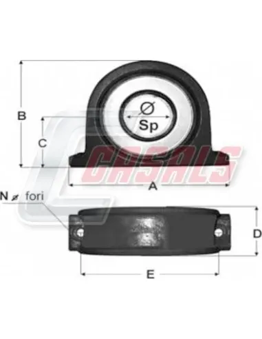 SOPORTE TRANSMISION 70X20X87X220