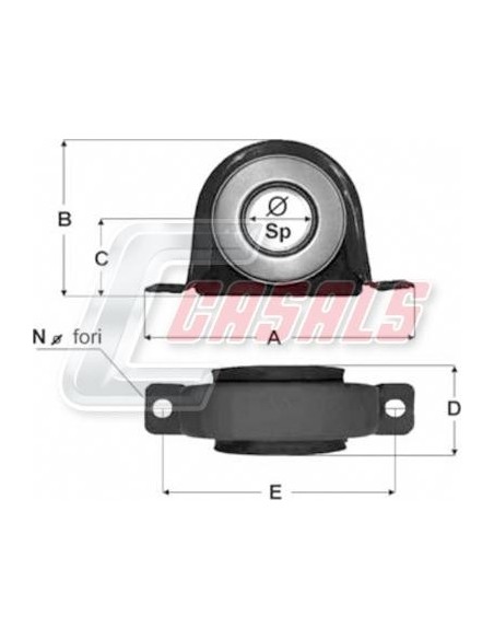 SOPORTE TRANSMINION 40X22X57X110