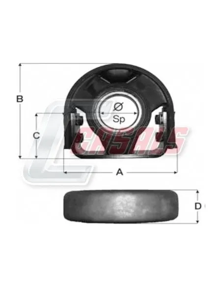 SOPORTE TRANSMISION 70X20X90.5