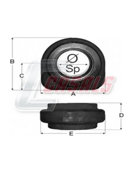 SOPORTE TRANSMISION 70X20