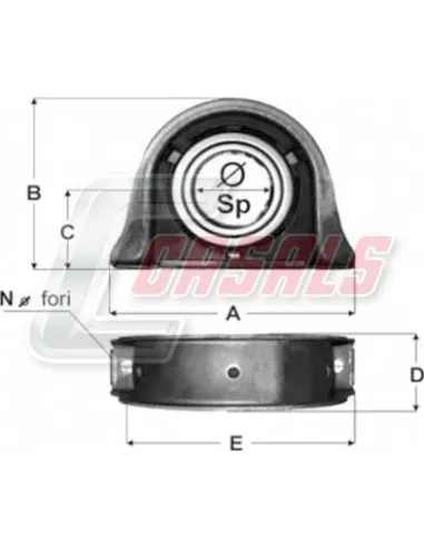 SOPORTE TRANSMISION 75X20X87X220