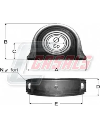 SOPORTE TRANSMISION 75X20X87X213.5