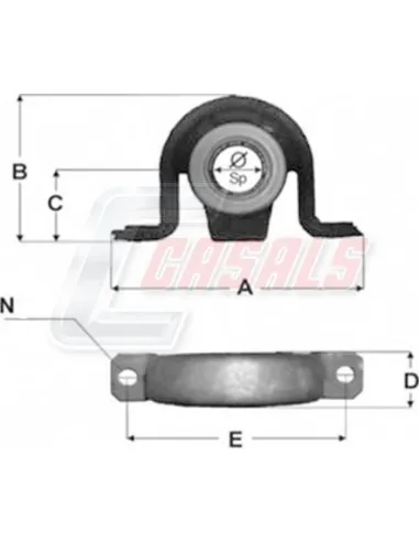 SOPORTE MERCEDES SPRINTER VW