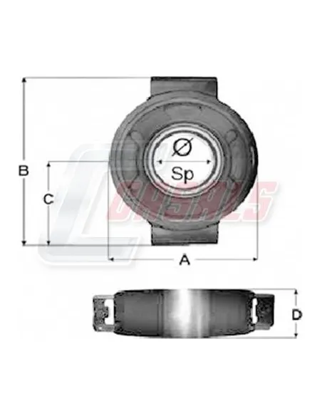 SOPORTE MERCEDES ACTROS
