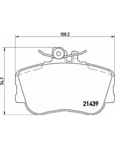 P06017 Juego de pastillas de freno Brembo