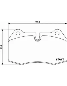 P06018 Juego de pastillas de freno Brembo