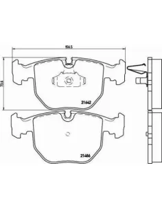 P06021 Juego de pastillas de freno Brembo