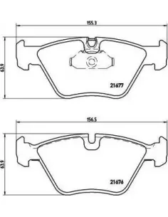 P06022 Juego de pastillas de freno Brembo