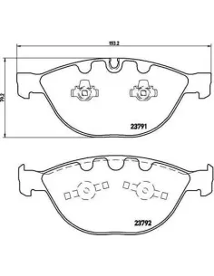 P06047 Juego de pastillas de freno Brembo