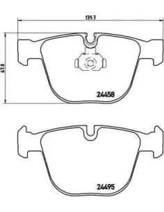 P06050 Juego de pastillas de freno Brembo