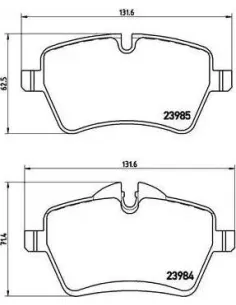 P06051 Juego de pastillas de freno Brembo
