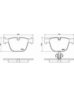 P06053 Juego de pastillas de freno Brembo
