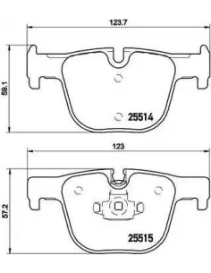 P06072 Juego de pastillas de freno Brembo